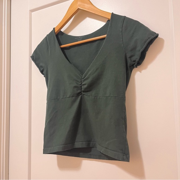 BRANDY MELVILLE - Cotton Tee - Dark Green - Women’s O/S - Picture 4 of 13